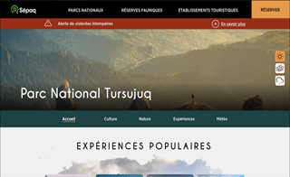 Refonte du site web Sépaq